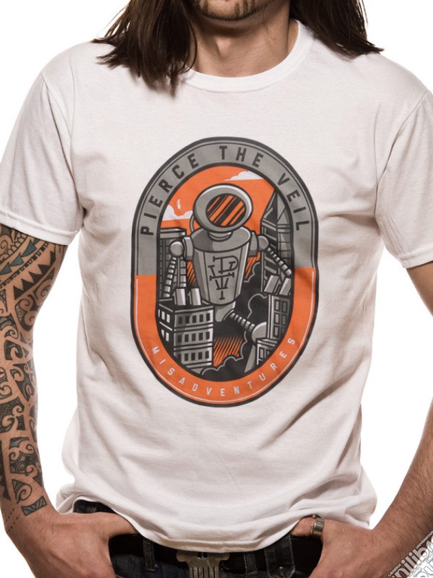 Pierce The Veil - Robot (T-Shirt Unisex Tg. L) gioco