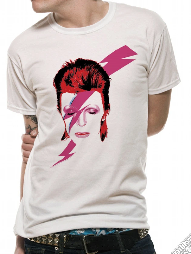 David Bowie - Aladdin Sane (Small Print) (T-Shirt Unisex Tg. M) gioco di CID