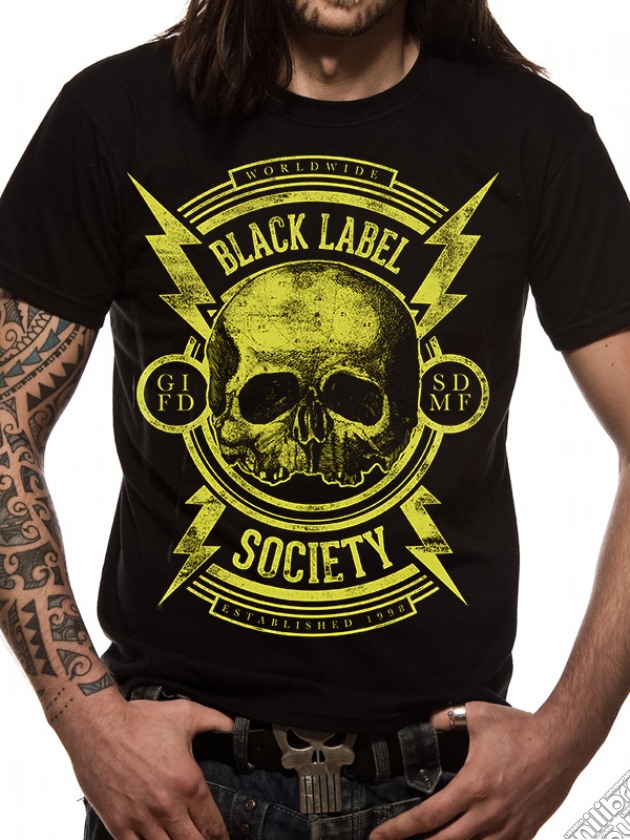 Black Label Society - Skull (T-Shirt Unisex Tg. S) gioco di CID