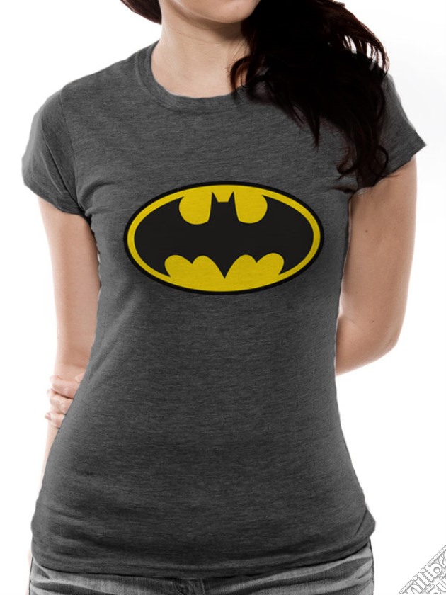 Batman - Logo On Heather Grey (T-Shirt Donna Tg. M) gioco