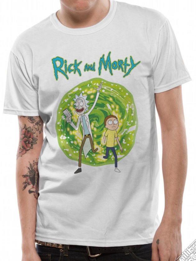 Rick And Morty: Portal Front Only (T-Shirt Unisex Tg. XL) gioco