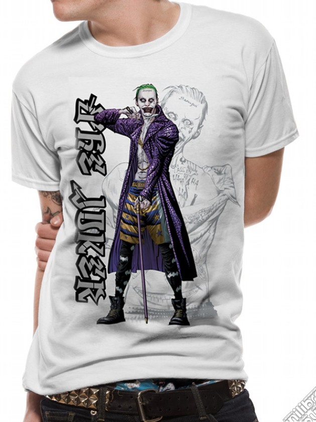 Suicide Squad - Cartoon Joker (T-Shirt Unisex Tg. S) gioco di CID