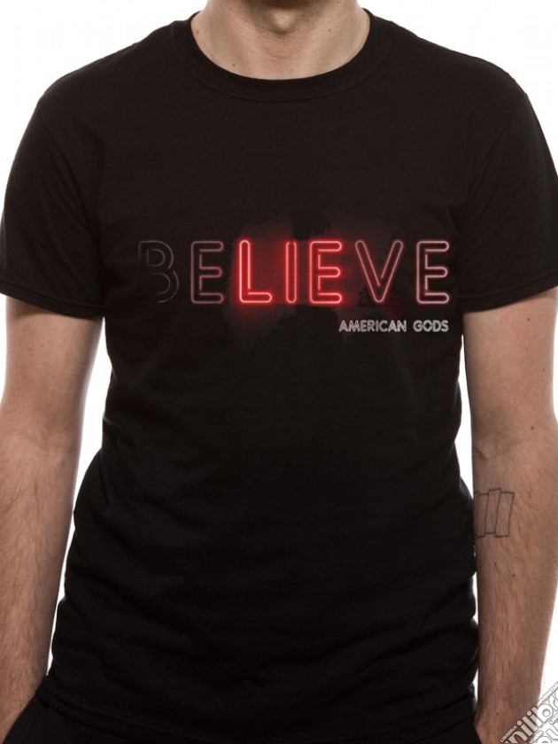 American Gods - Believe (T-Shirt Unisex Tg. M) gioco di CID