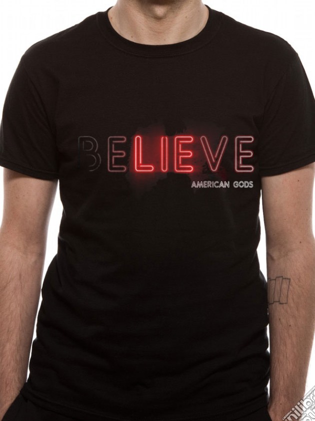 American Gods - Believe (T-Shirt Unisex Tg. L) gioco di CID