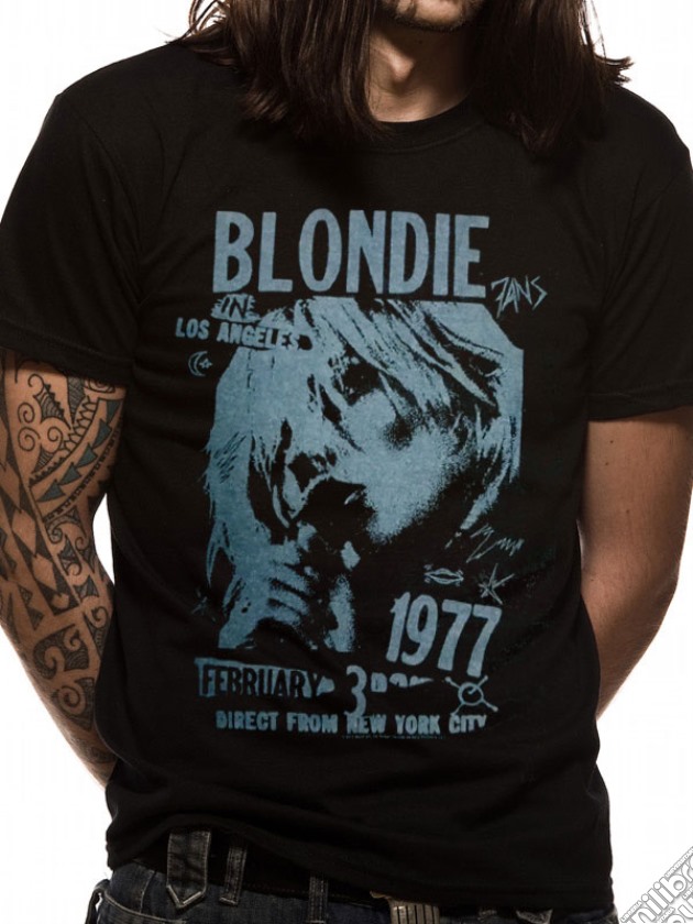 Blondie - 1977 Nyc (T-Shirt Unisex Tg. S) gioco di CID