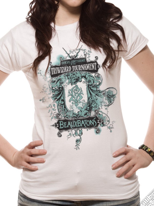 Harry Potter - Beauxbatons (T-Shirt Donna Tg. L) gioco di CID