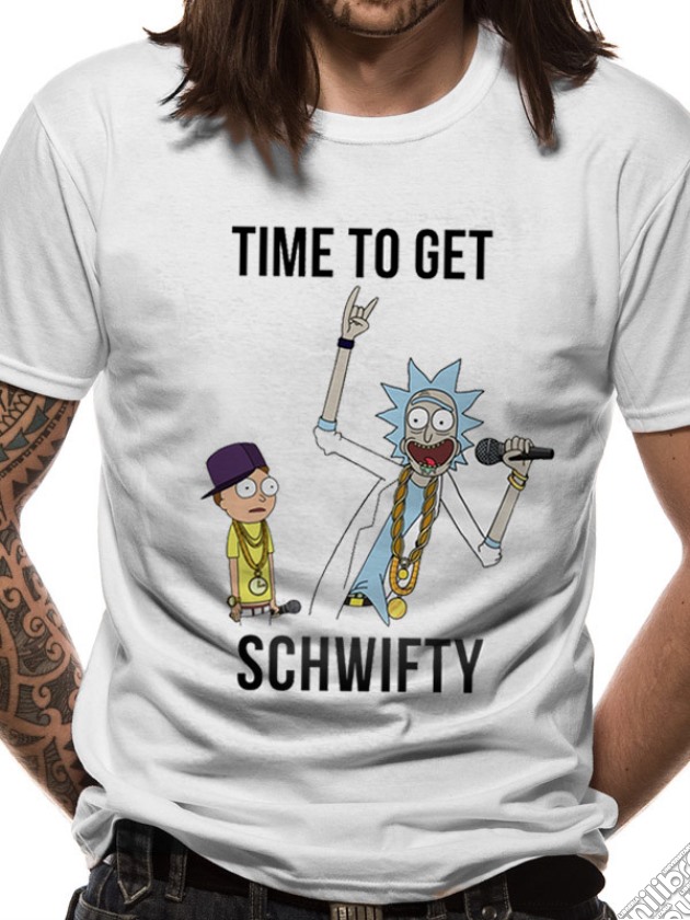 Rick And Morty - Time To Get Schwifty (T-Shirt Unisex Tg. L) gioco di CID
