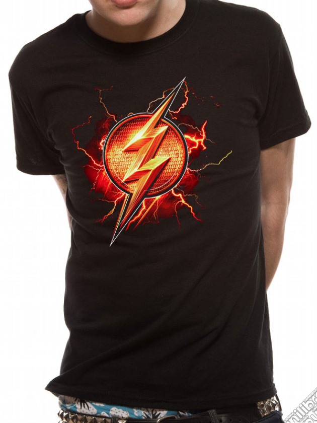 Justice League Movie - Flash Symbol (T-Shirt Unisex Tg. S) gioco