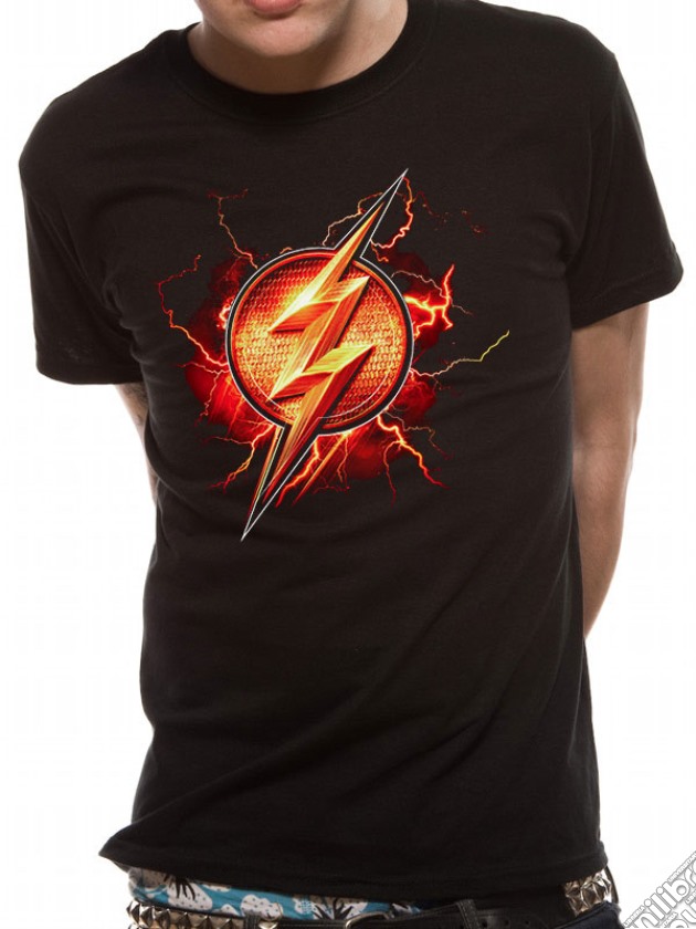 Justice League Movie - Flash Symbol (T-Shirt Unisex Tg. L) gioco