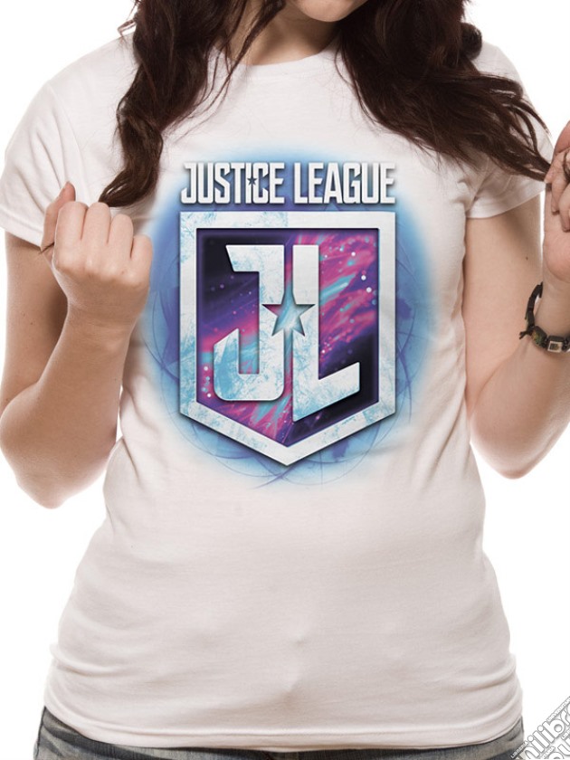 Justice League Movie - Purple Shield (T-Shirt Unisex Tg. L) gioco
