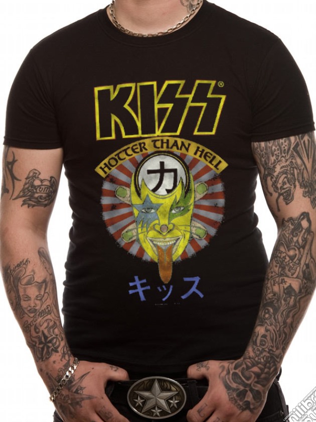 Kiss - Hotter Than Hell Japan (T-Shirt Unisex Tg. M) gioco