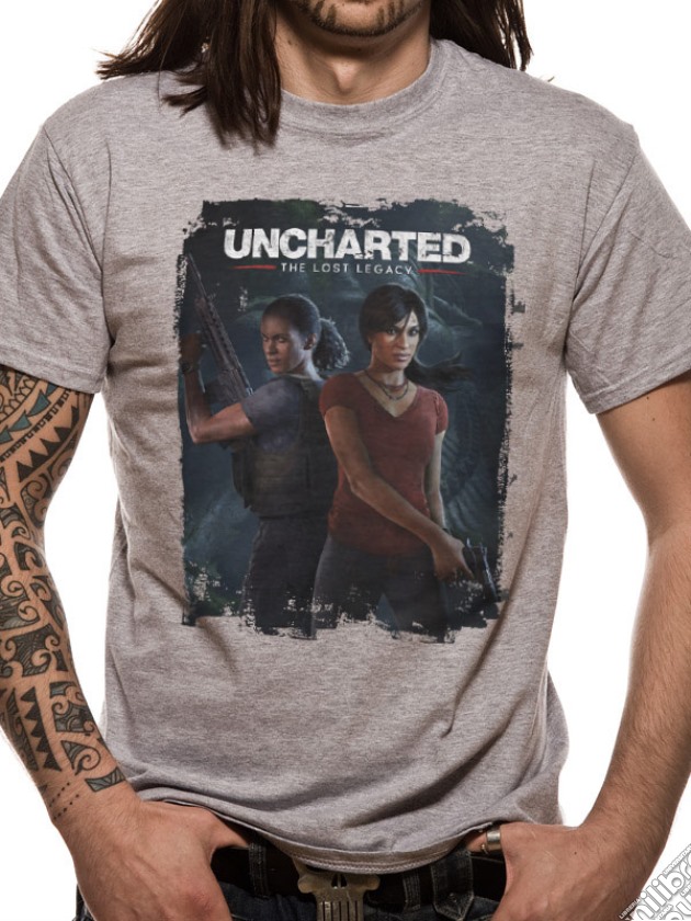 Uncharted - Lost Legacy (T-Shirt Unisex Tg. M) gioco di CID