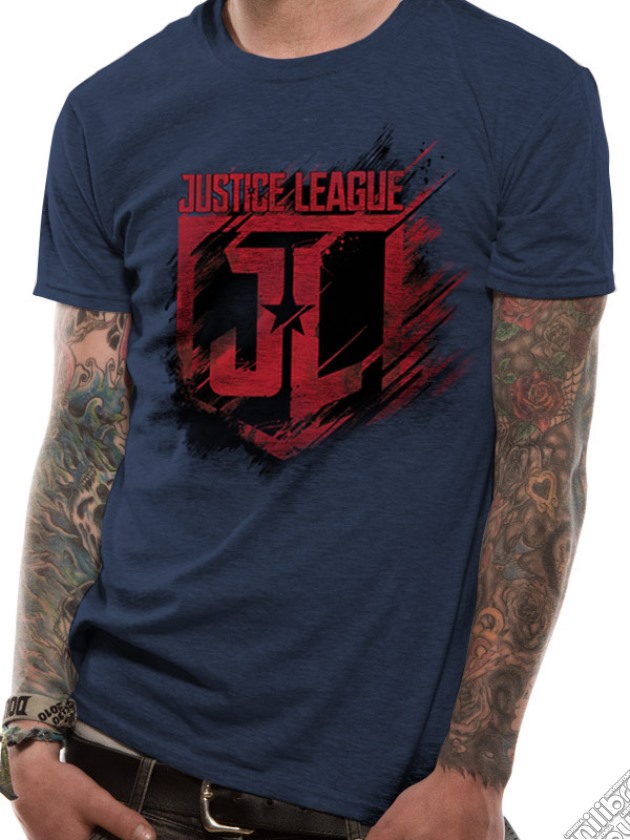 Justice League Movie - Shield (T-Shirt Unisex Tg. S) gioco di CID