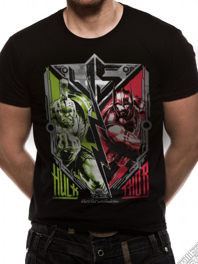 Thor Ragnarok - Thor V Hulk (T-Shirt Unisex Tg. S) gioco