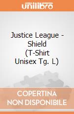 Justice League - Shield (T-Shirt Unisex Tg. L) gioco