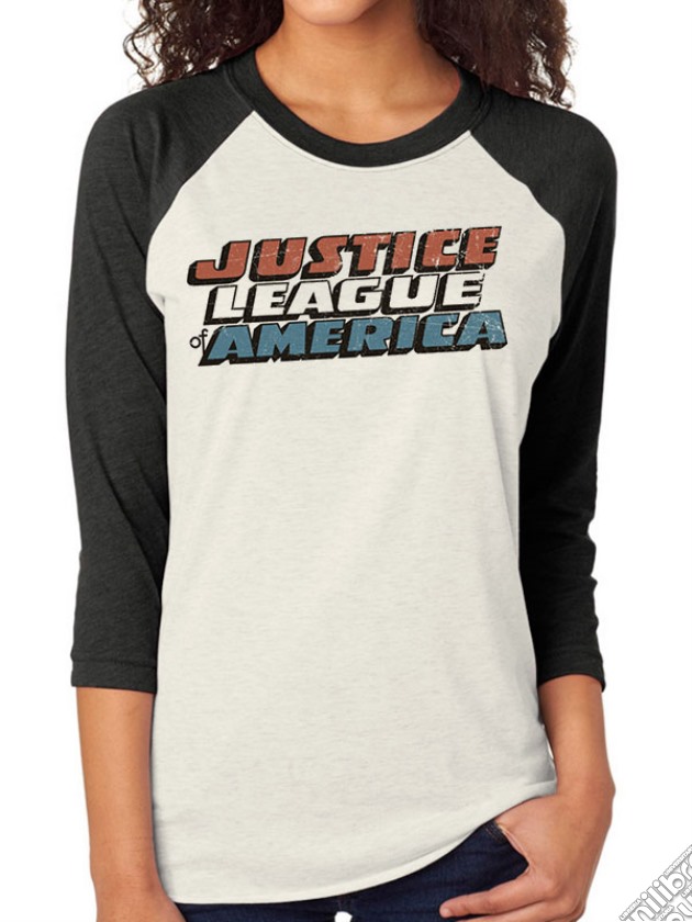Justice League Comics - Classic Logo Baseball (T-Shirt Unisex Tg. S) gioco
