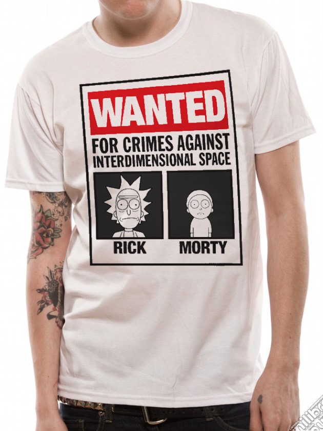Rick And Morty - Wanted (T-Shirt Unisex Tg. M) gioco