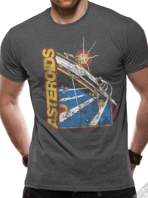 Atari - Asteroids Cover (T-Shirt Unisex Tg. S) gioco