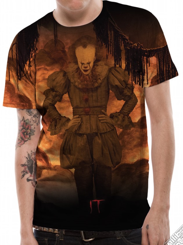 It - Flames Sublimated (T-Shirt Unisex Tg. 2Xl) gioco