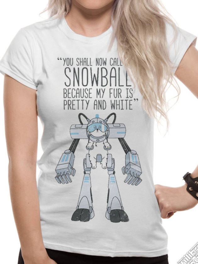 Rick And Morty - Snowball (T-Shirt Donna Tg. S) gioco