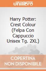 Harry Potter: Crest Colour (Felpa Con Cappuccio Unisex Tg. 2XL) gioco