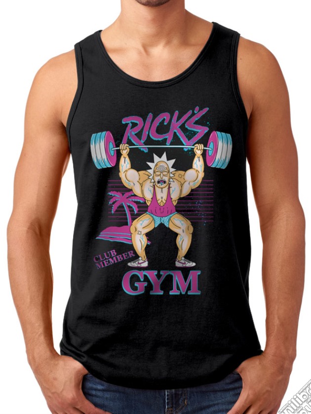 Rick And Morty - Rick's Gym (Canotta Unisex Tg. S) gioco
