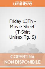 Friday 13Th - Movie Sheet (T-Shirt Unisex Tg. S) gioco di CID