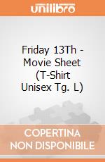 Friday 13Th - Movie Sheet (T-Shirt Unisex Tg. L) gioco di CID
