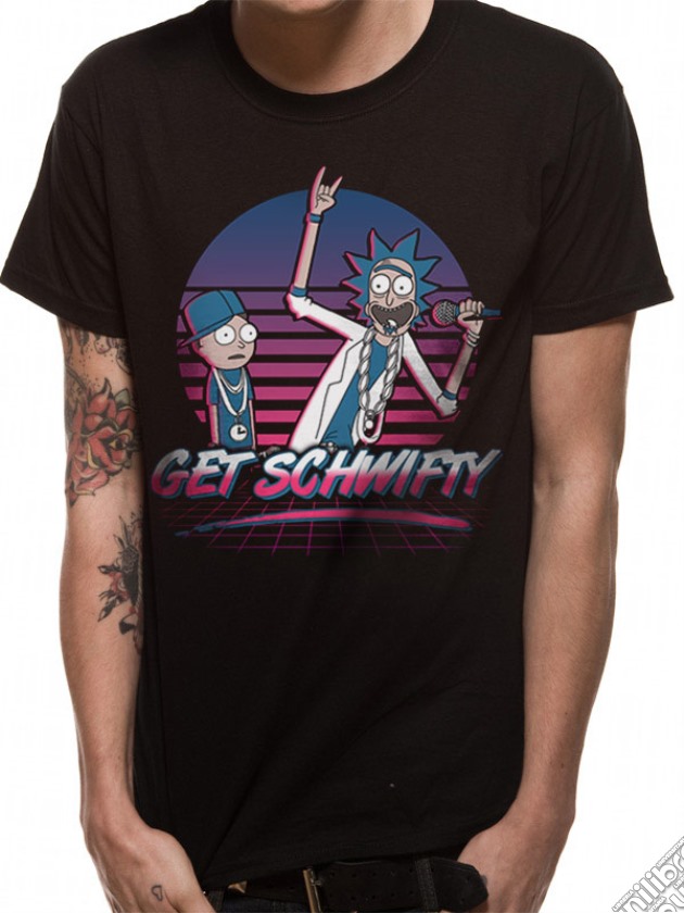 Rick And Morty - Get Schwifty Sunset (T-Shirt Unisex Tg. S) gioco