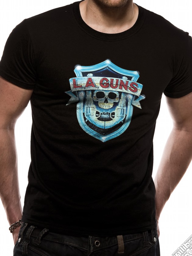 La Guns - Shield Logo (T-Shirt Unisex Tg. S) gioco di CID