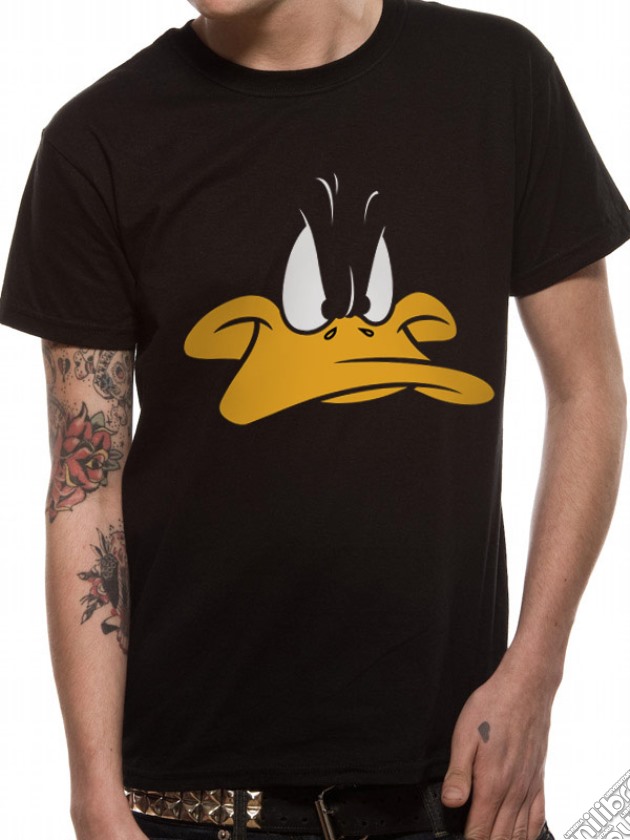 Looney Tunes - Daffy Face (T-Shirt Unisex Tg. S) gioco
