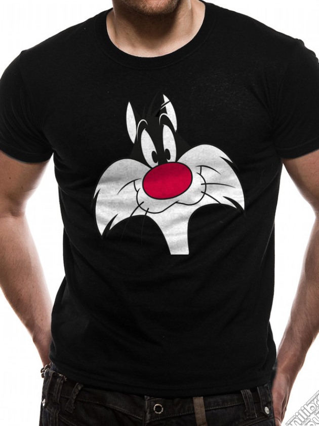 Looney Tunes - Sylvester Face (T-Shirt Unisex Tg. L) gioco