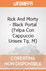 Rick And Morty - Black Portal (Felpa Con Cappuccio Unisex Tg. M) gioco