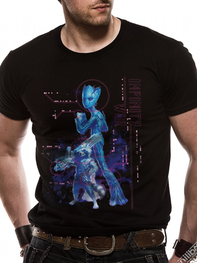 Avengers Infinity War - Neon Groot (T-Shirt Unisex Tg. S) gioco