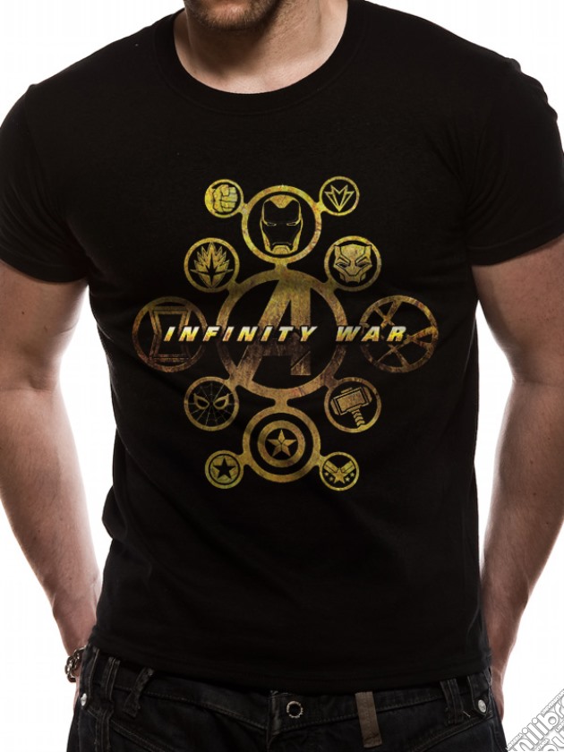 Avengers Infinity War - Character Icons Icons (T-Shirt Unisex Tg. S) gioco