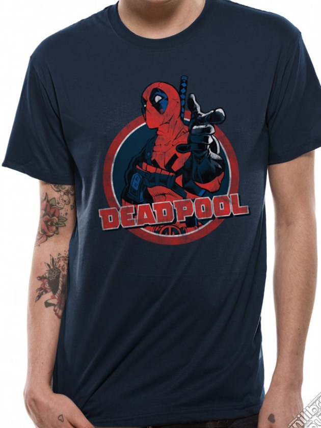 Deadpool - Logo Point (T-Shirt Unisex Tg. S) gioco di CID
