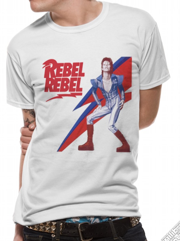 David Bowie - Rebel Rebel (T-Shirt Unisex Tg. M) gioco di CID