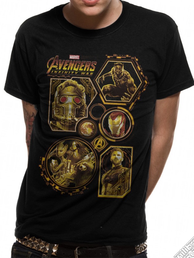 The Avengers Infinity War - Block Characters (T-Shirt Unisex Tg. M) gioco