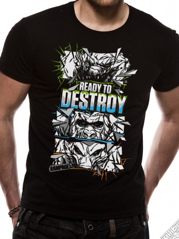 Rampage - Ready To Destroy (T-Shirt Unisex Tg. S) gioco di CID