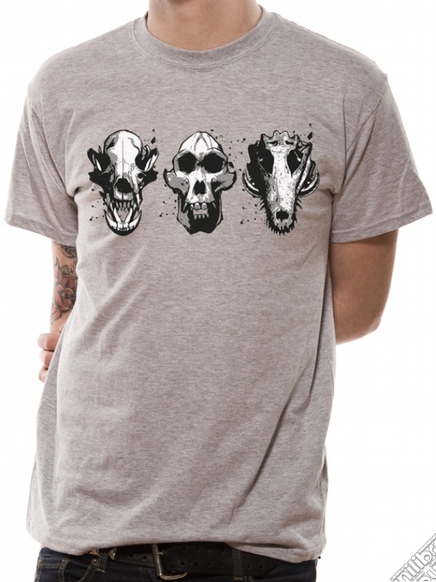 Rampage - Three Skulls (T-Shirt Unisex Tg. S) gioco di CID