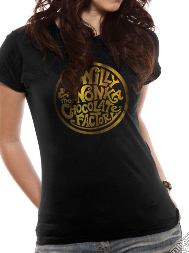 Willy Wonka - Gold Foil Logo (T-Shirt Donna Tg. M) gioco