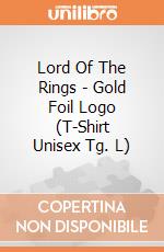 Lord Of The Rings - Gold Foil Logo (T-Shirt Unisex Tg. L) gioco