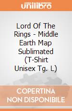 Lord Of The Rings - Middle Earth Map Sublimated (T-Shirt Unisex Tg. L) gioco