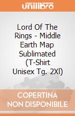 Lord Of The Rings - Middle Earth Map Sublimated (T-Shirt Unisex Tg. 2Xl) gioco