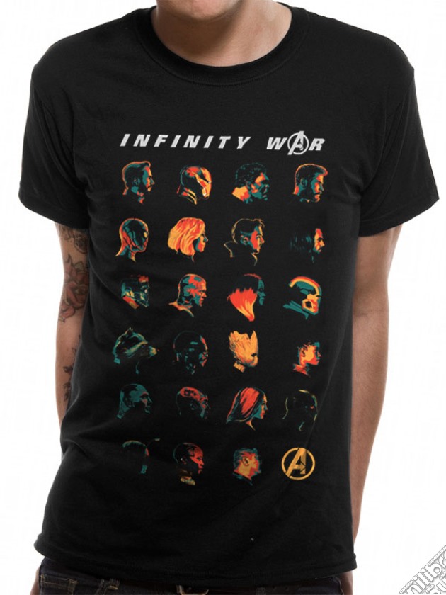 Avengers Infinity War - Tonal Heads (T-Shirt Unisex Tg. S) gioco