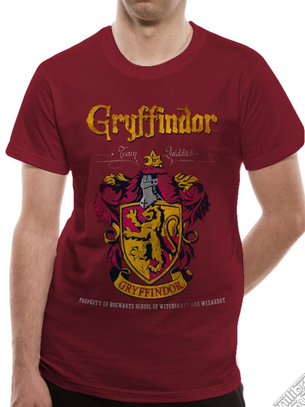 Harry Potter - Gryffindor Quidditch (T-Shirt Unisex Tg. L) gioco