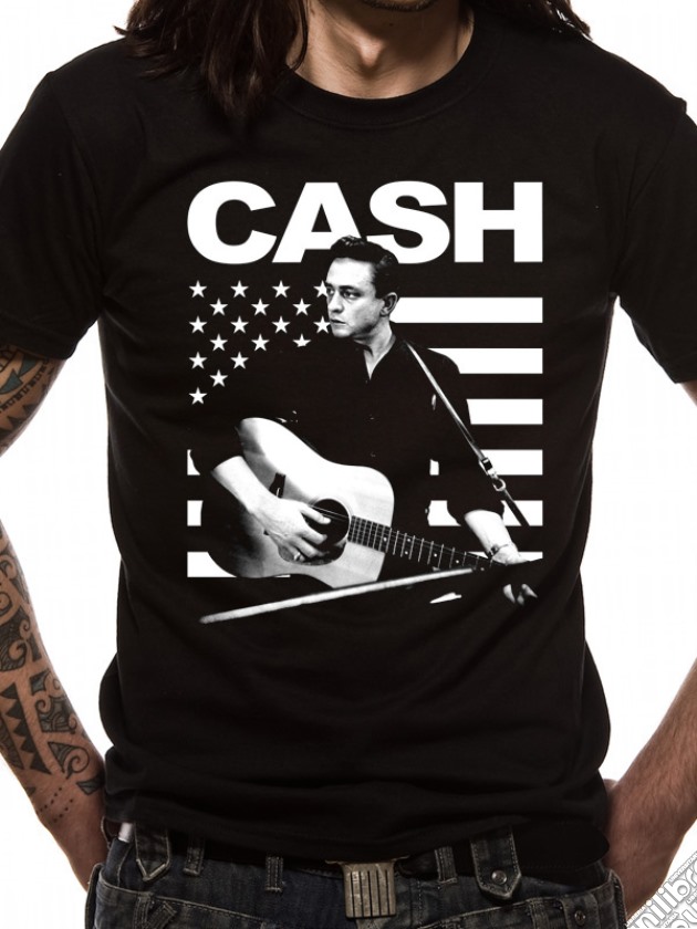 Johnny Cash - Guitar American (T-Shirt Unisex Tg. S) gioco di CID