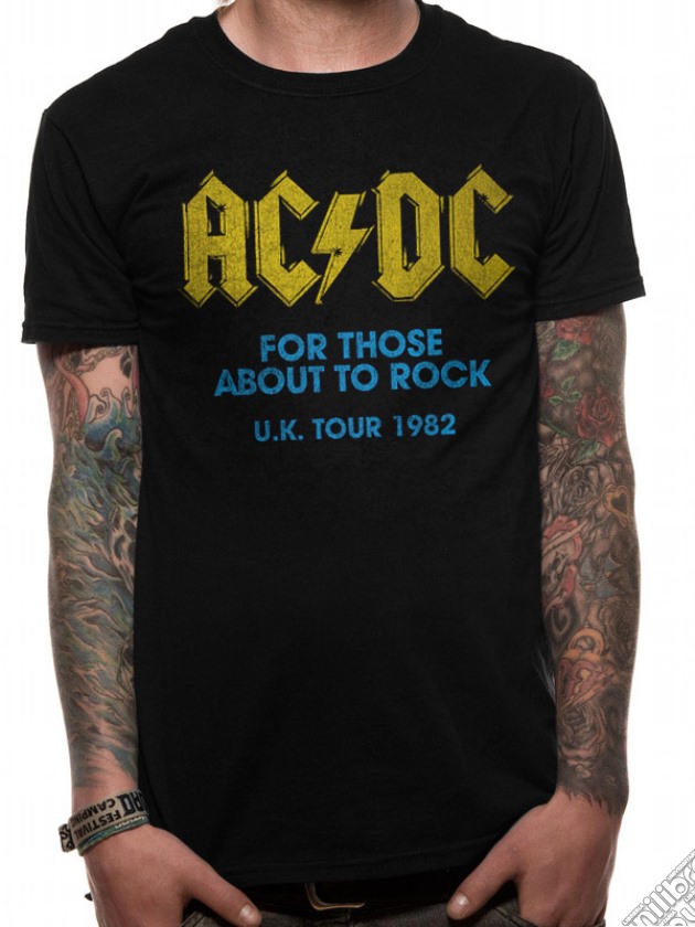 Ac/Dc - For Those About To Rock Logo (T-Shirt Unisex Tg. L) gioco di CID