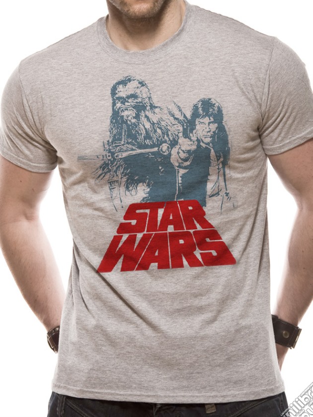 Star Wars - Solo Chewie Duet Retro (T-Shirt Unisex Tg. M) gioco di CID