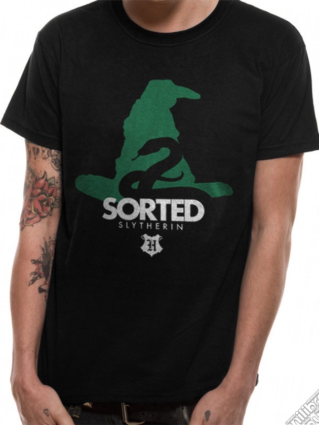 Harry Potter - Sorted Slytherin (T-Shirt Unisex Tg. L) gioco di CID
